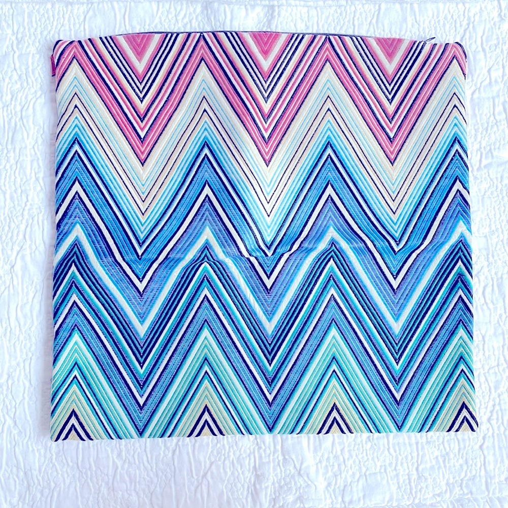 Missoni Multi Color Striped Chevron Pillow Case